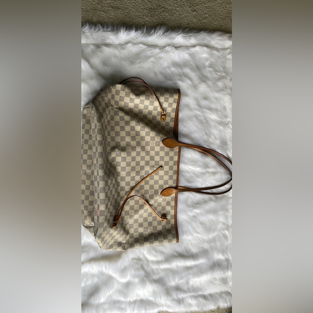 LV Neverfull MM Damier Azure